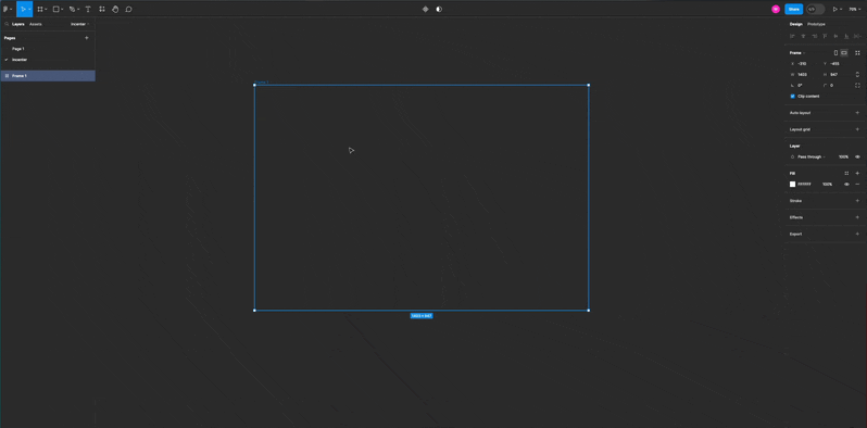 Drawing a triangle with its incenter in Figma.